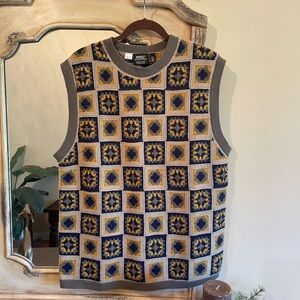 WeSC Patchwork Sweater Vest ~ Unisex